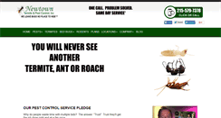 Desktop Screenshot of newtownpestcontrol.com