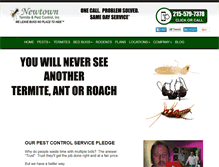 Tablet Screenshot of newtownpestcontrol.com
